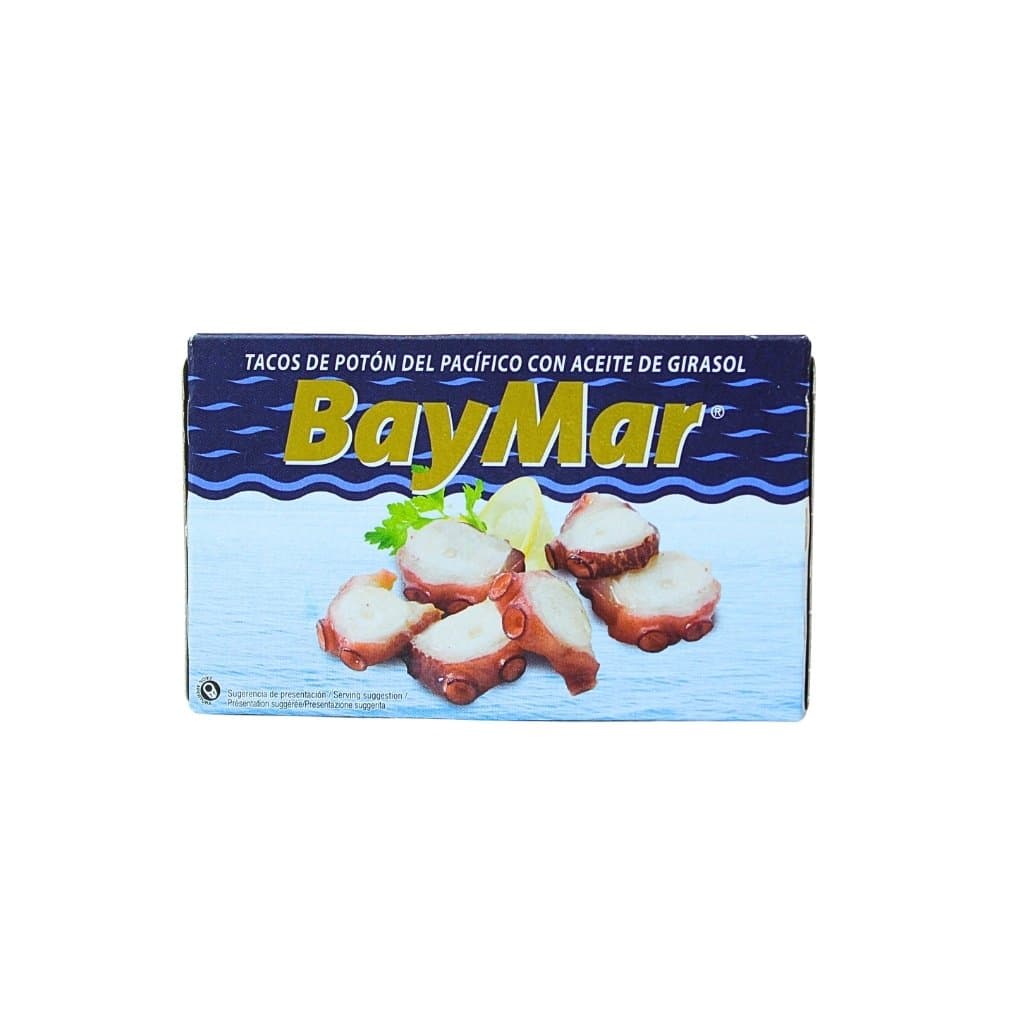 Ośmiornica w kawałkach  w oleju słonecznikowym "BayMar" 115g