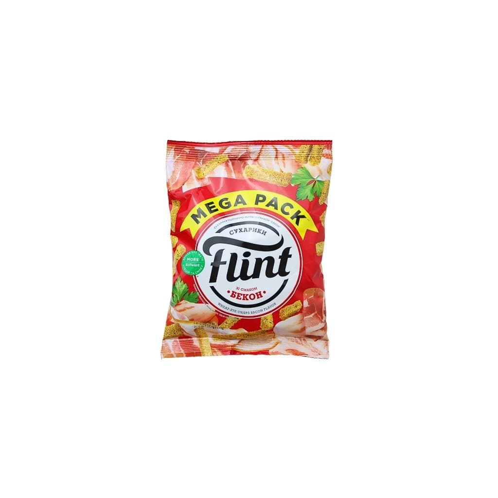 Sucharki pszenno-żytnie o smaku bekonu "Flint" 100g