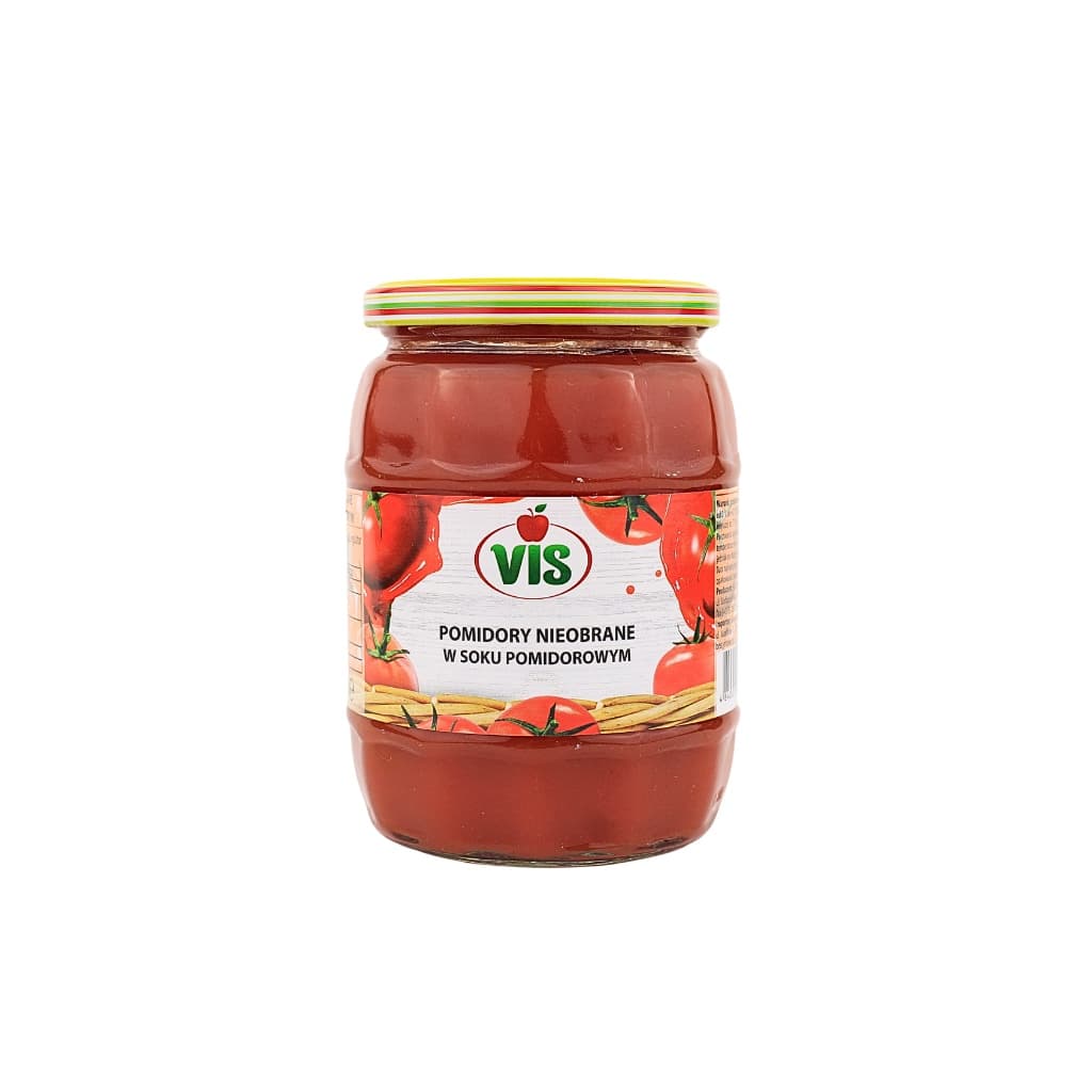 Pomidory nieobrane w soku pomidorowym "VIS" 670g
