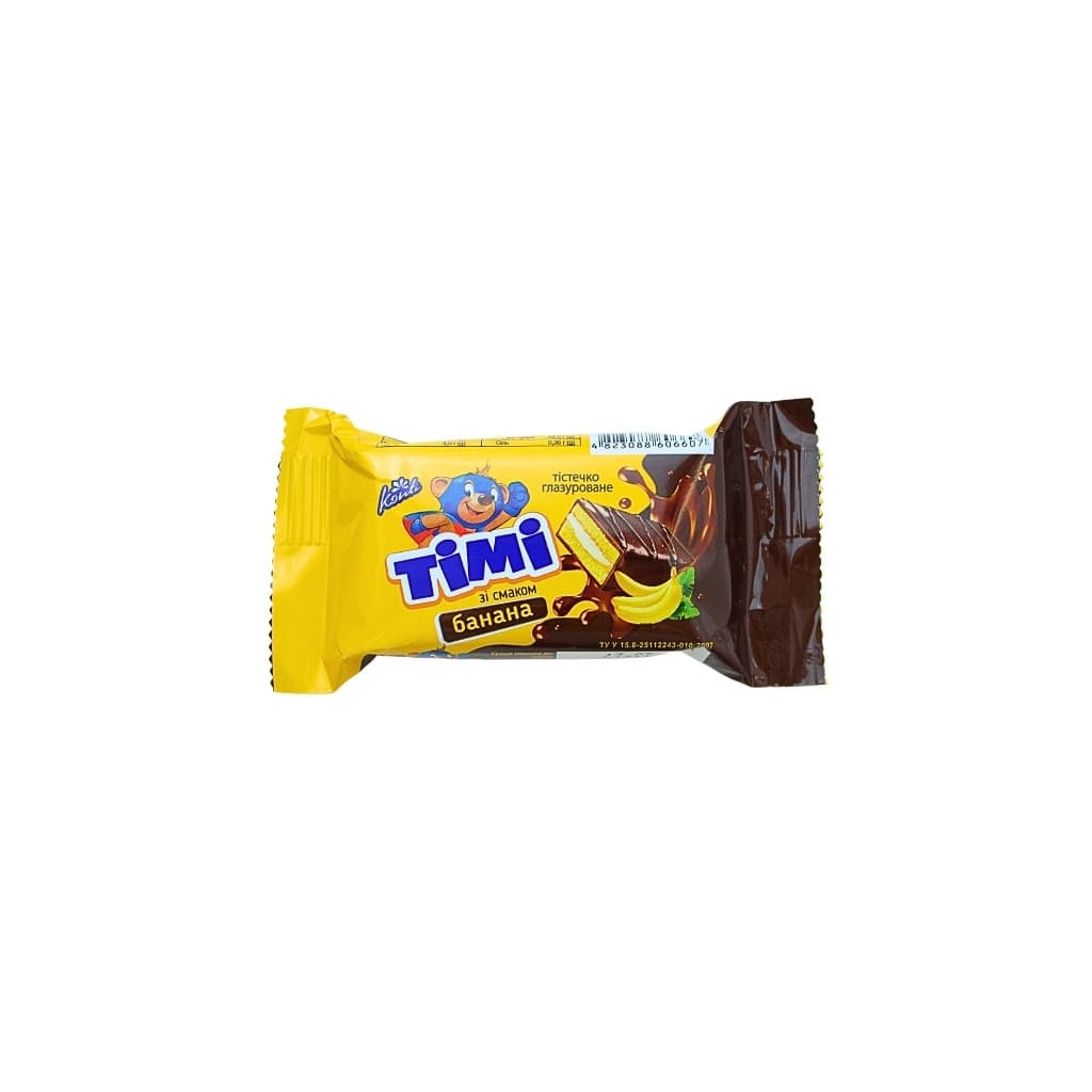 Ciastko biszkoptowe o smaku bananowym "Timi" 38g