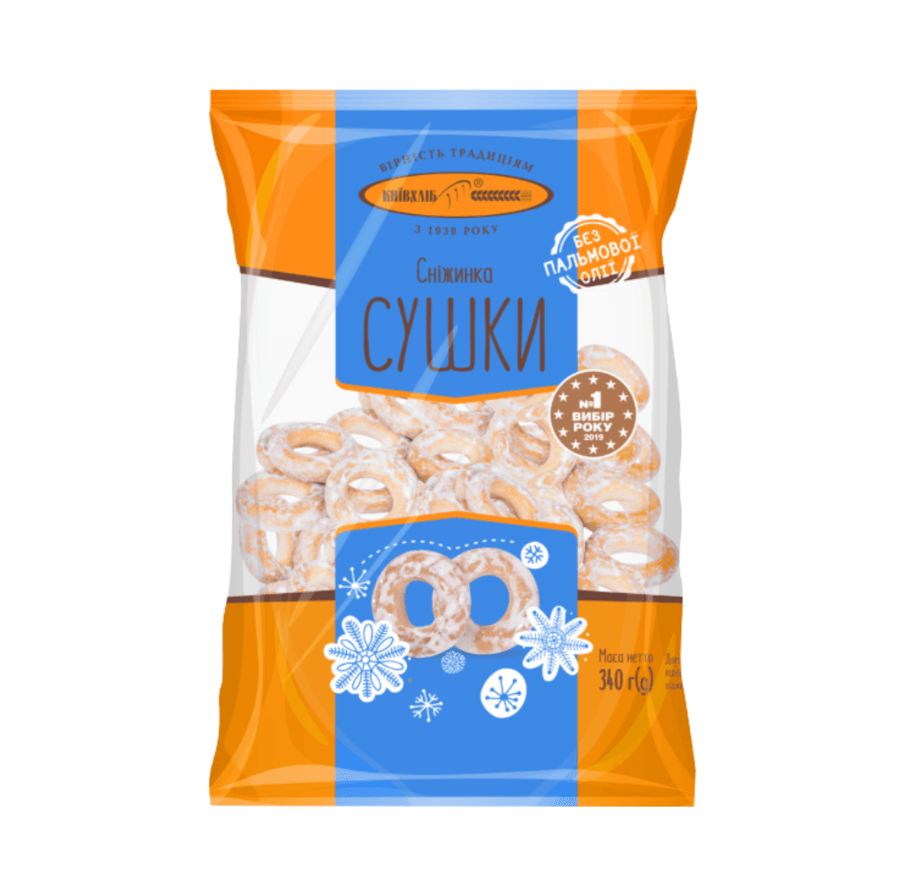 Obwarzanki Płatek śniegu "Kyivhlib" 340g