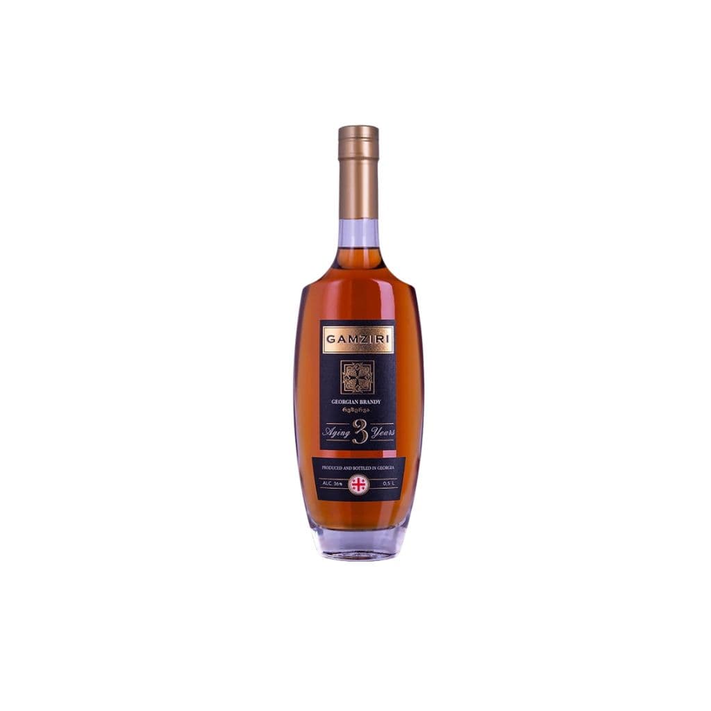 Brandy 3* Aging 36% "Gamziri" 500ml