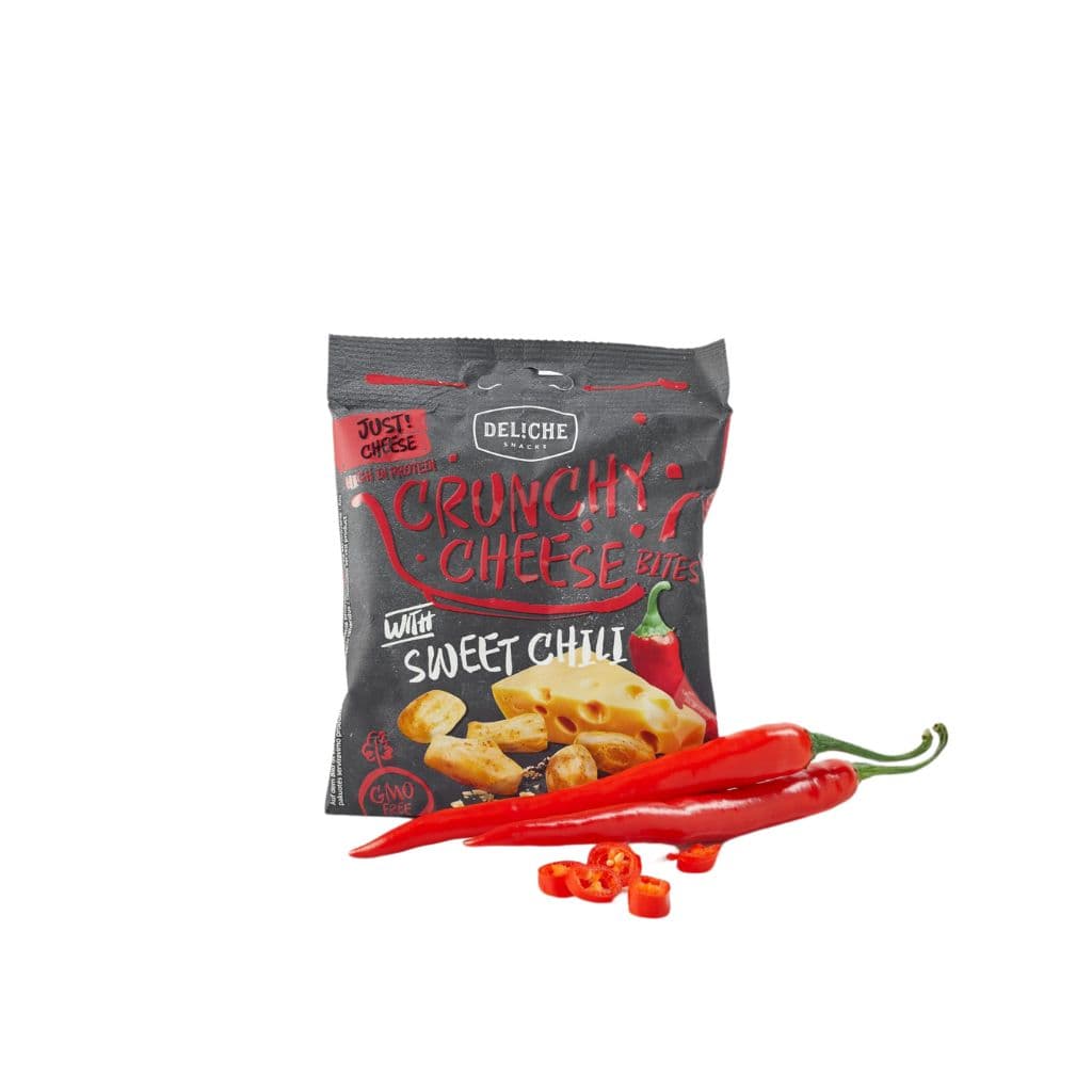 Chrupki serowe crunchy cheese Słodkie chilli "Deliche" 35g