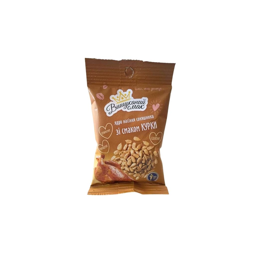 Nasiona słonecznika łuskane smażone o smaku kurczaka "Vishukanyj smak" 80g