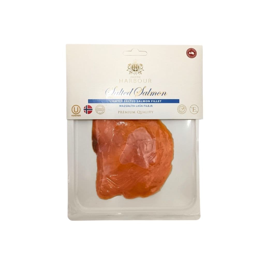 Plastry filetu z łososia słone “QUEEN HARBOUR” 100g