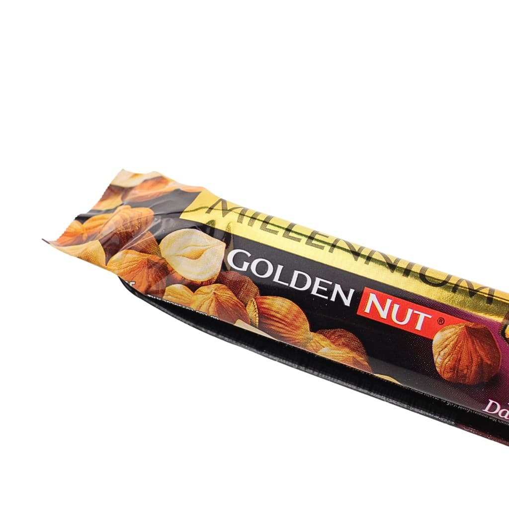 Batonik z całymi orzechami Gorzka czekolada "Millennium" 40g - zdjęcie 2