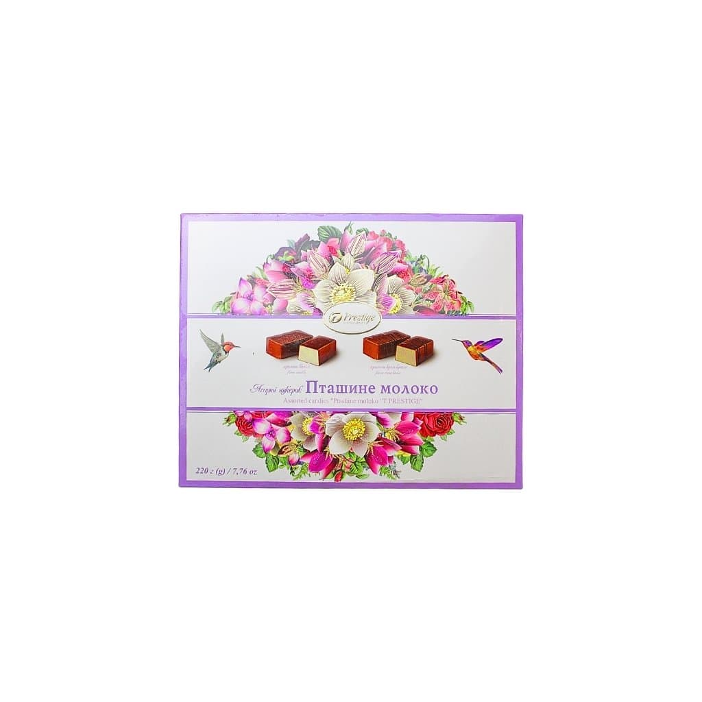 Cukierki o smaku waniliowym i crem brule w polewie cukierniczej "Ptasie mleczko" 220g