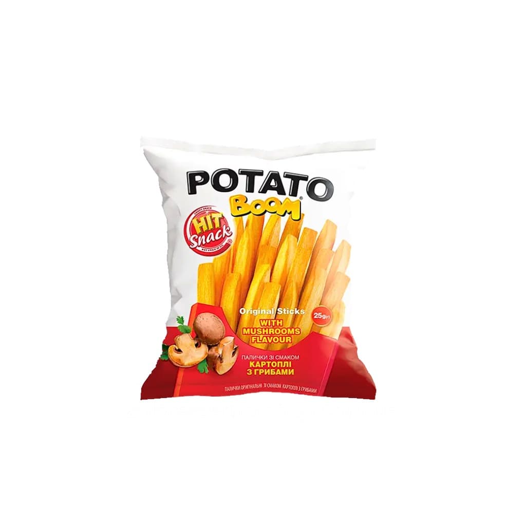 Pałuszki o smaku ziemniaków i grzybów "Potato boom Złote Ziarno" 25g