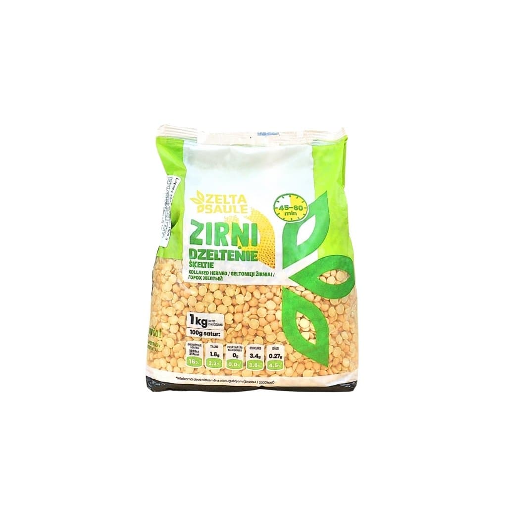 Groch żółty polówki łuskany "Zelta Saule" 1kg