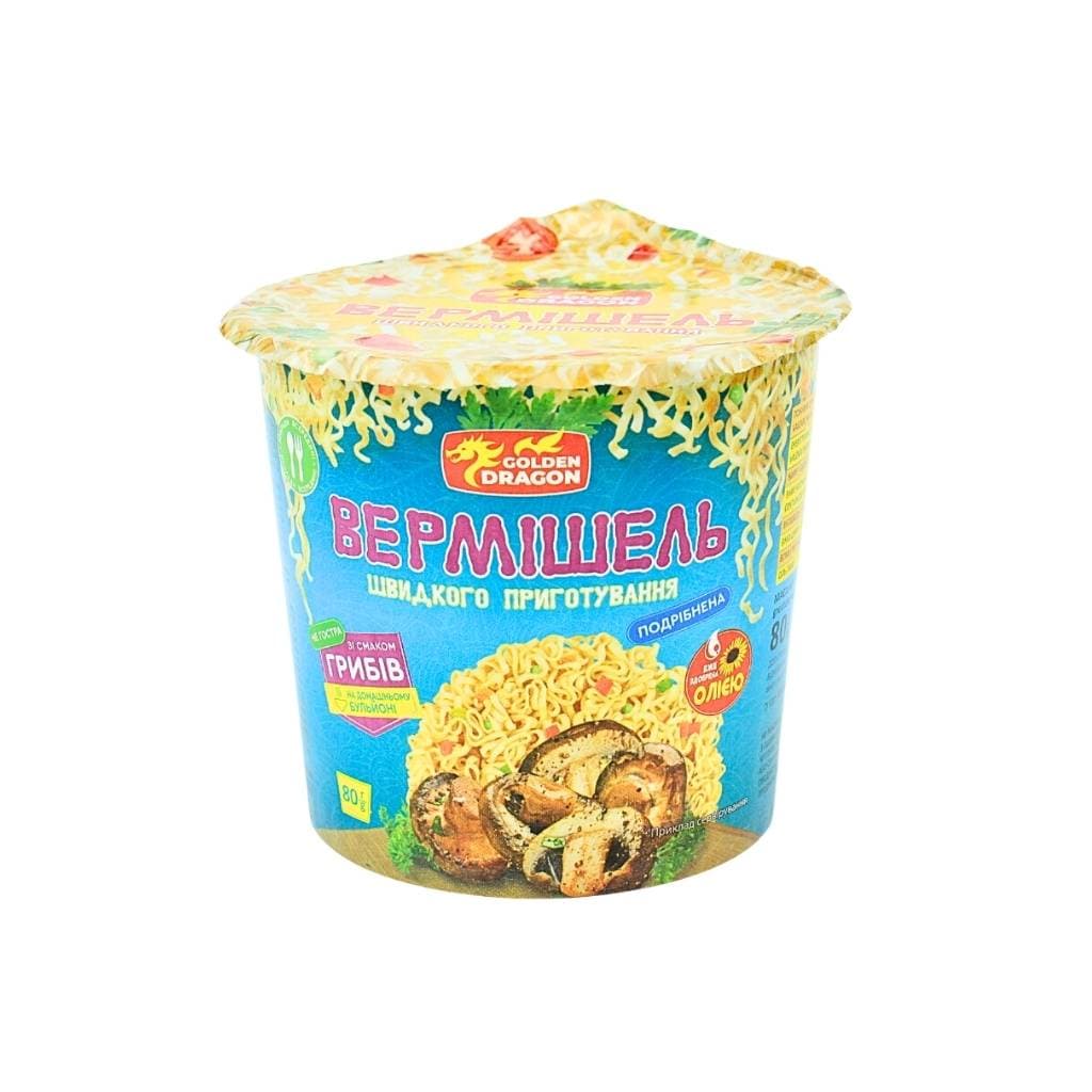Nudle Grzyby "Golden Dragon" 80g