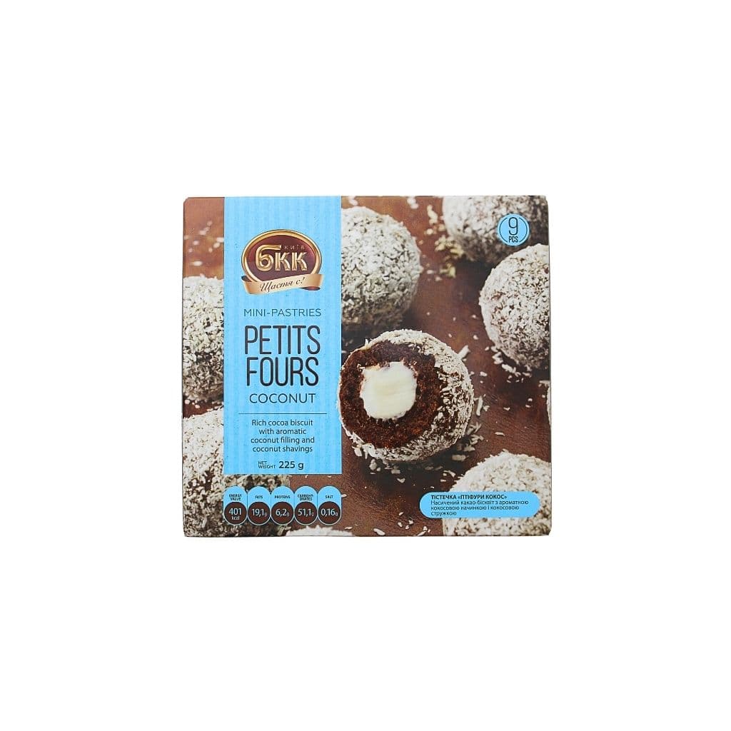 Ciasteczka Ptifury Kokos "BKK" 225g