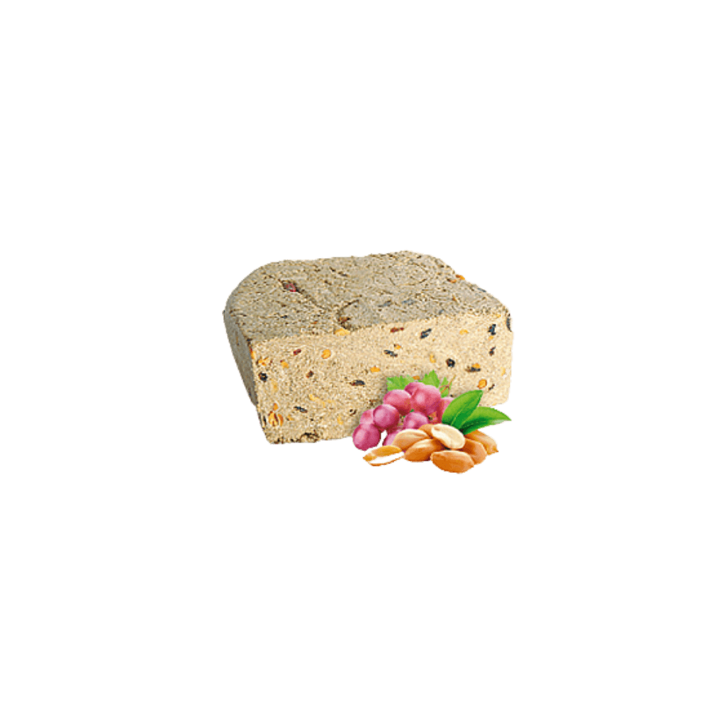 Chałwa słonecznikowa z orzechami ziemnymi i rodzynkami (100g) "Złoty Wiek" luz