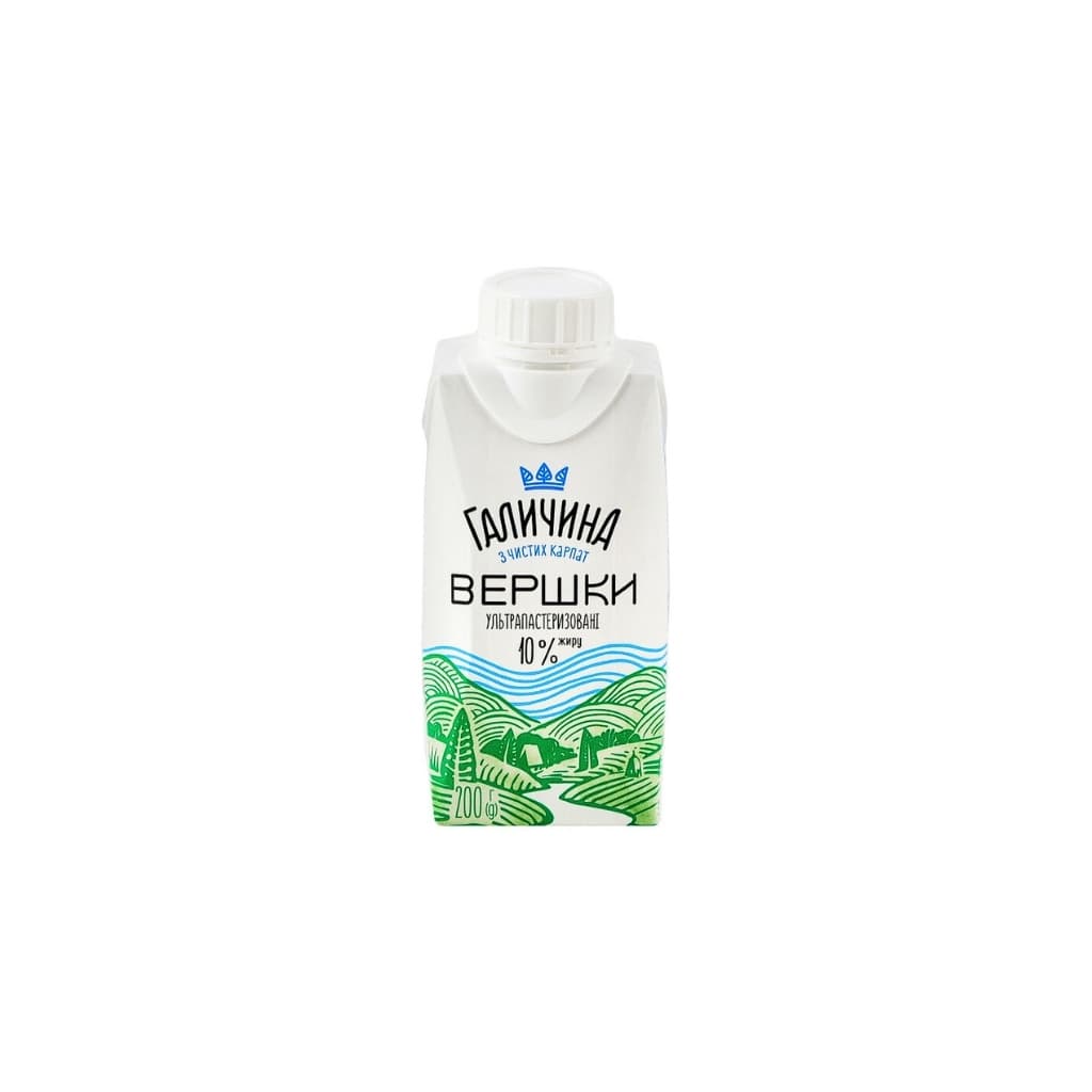 Śmietanka UHT 10% "TM Galychyna" 200g