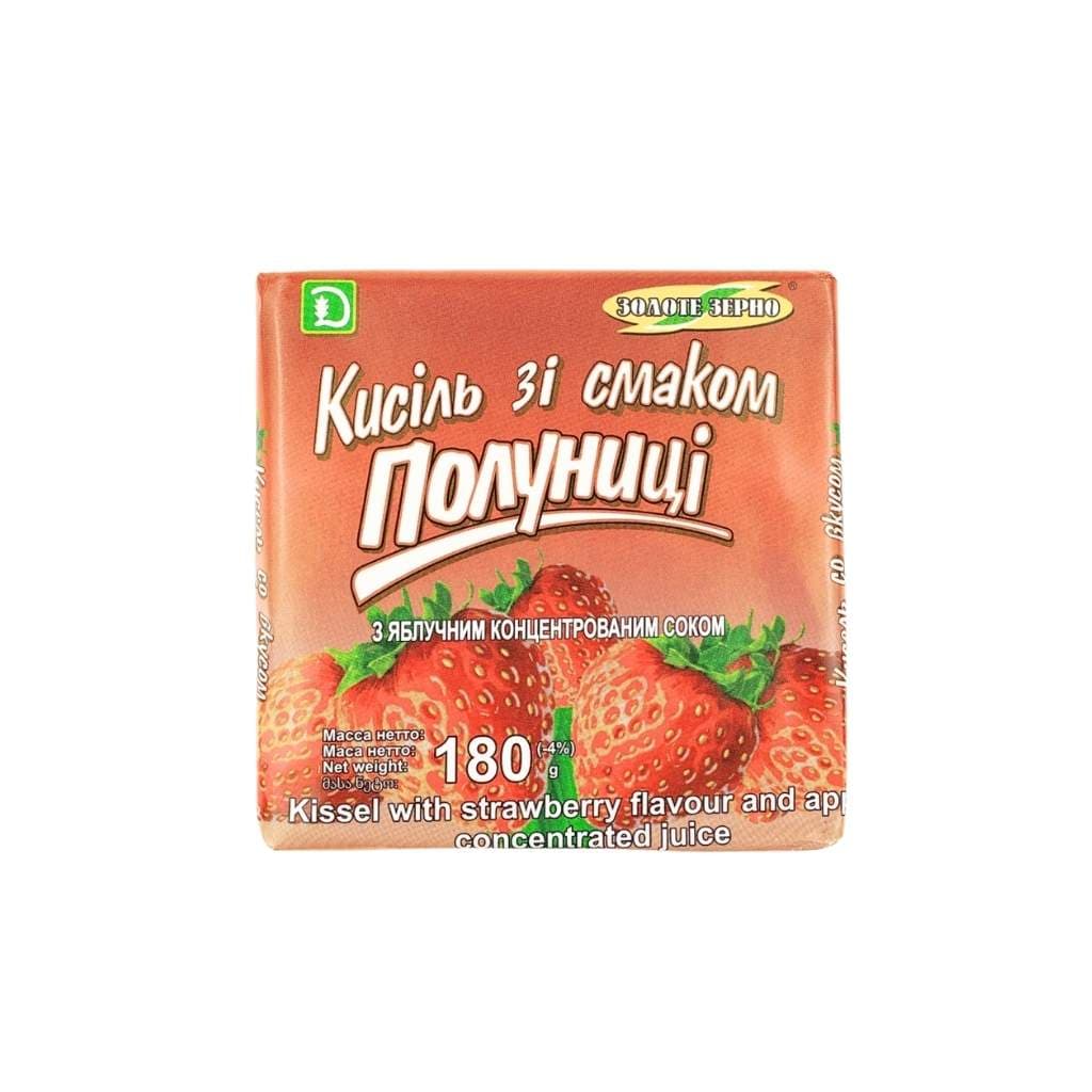 Kisiel o smaku truskawkowym z skoncentrowanym sokiem jabłkowym "Złote Ziarno" 180g