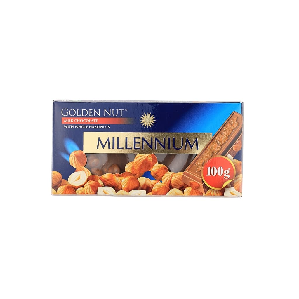 Czekolada mleczna z całymi orzechami Golden Nut "Millennium" 100g