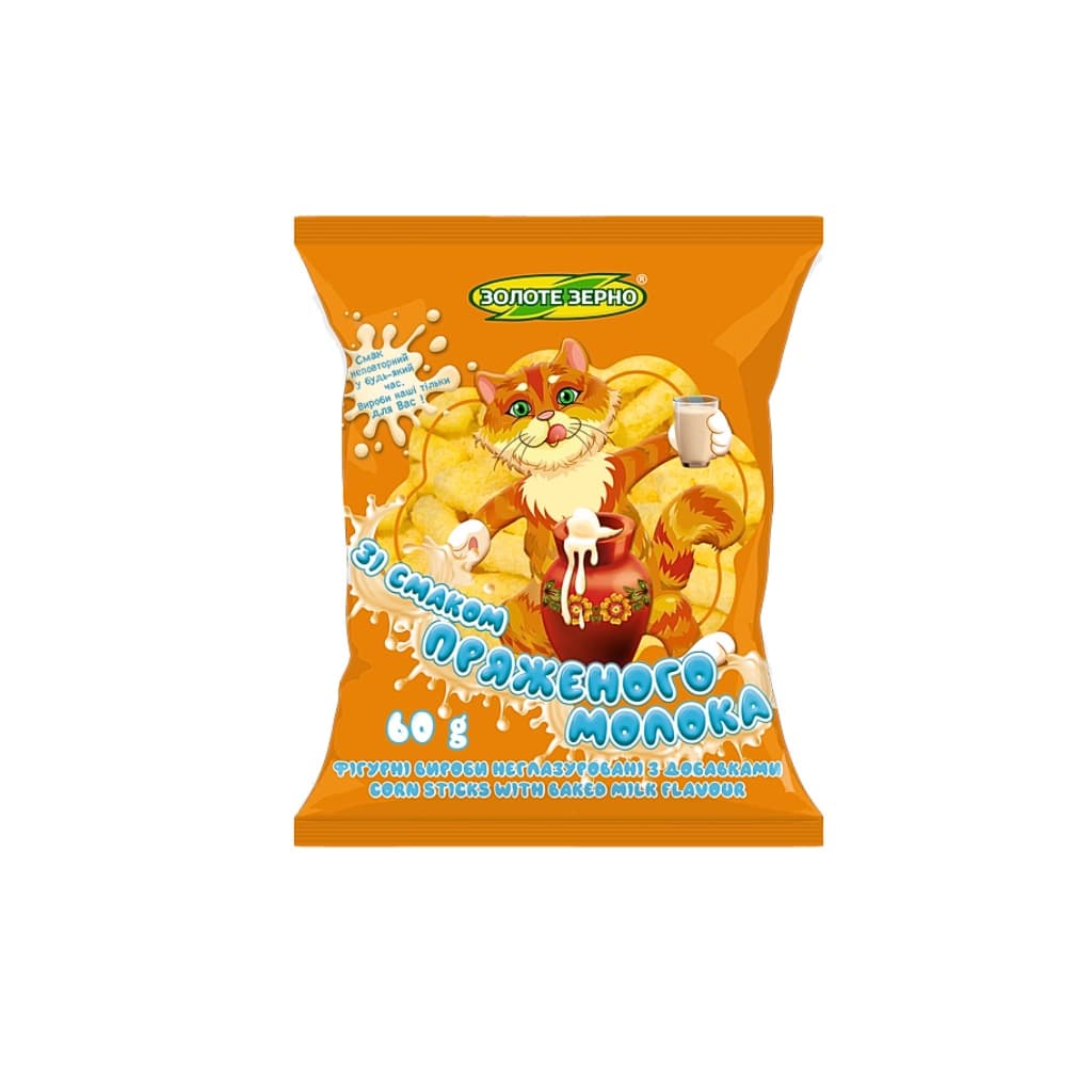 Chrupki o smaku pieczonego mleka TM "Slasti Złote Ziarno" 60g