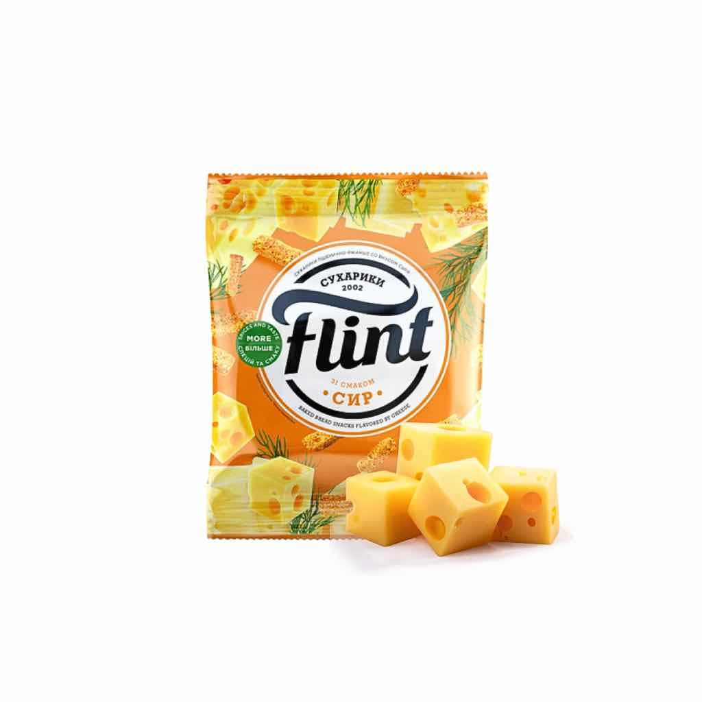 Sucharki pszenno-żytnie o smaku sera "Flint" 70g