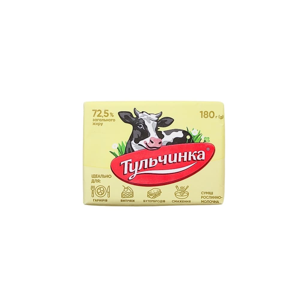 Mieszanka tłuszczowa roślinno-mleczna 72,5% tłuszczu ogółem "Tulczynka" 180g