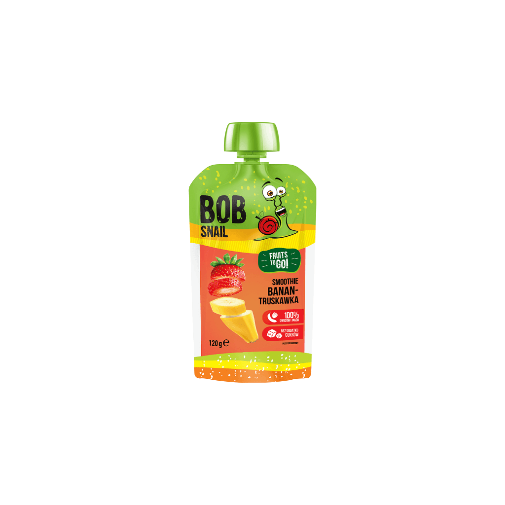 Przekąska banan-truskawka ''BobSnail'' 120g