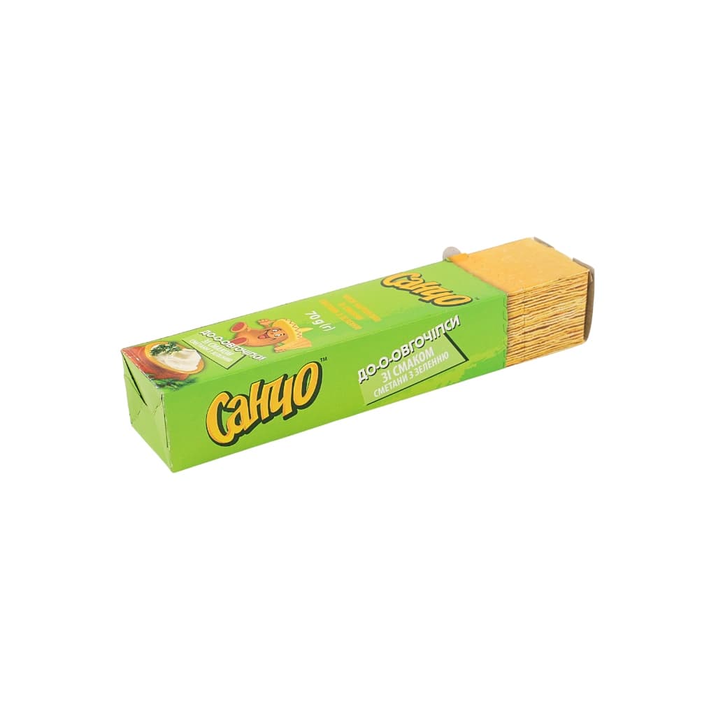 Chipsy o smaku śmietany i żieleni "Sancho" 70g