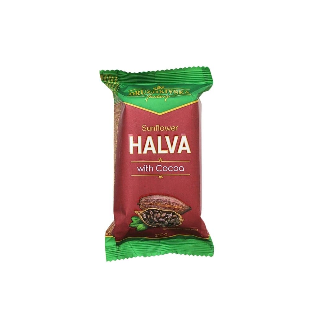 Chałwa słonecznikowa o smaku kakaowym "Druzhkovskaya" 200g