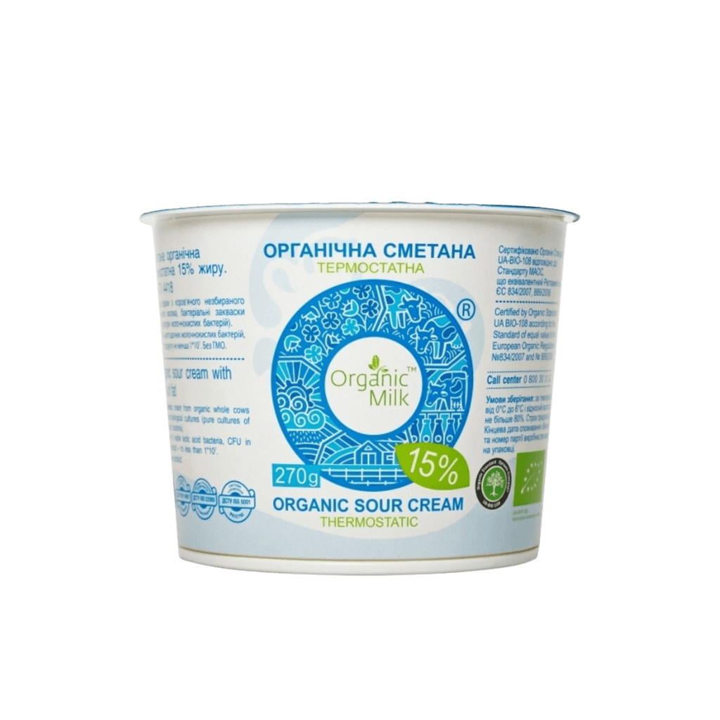 Śmietana 15% "Organic milk" 270g