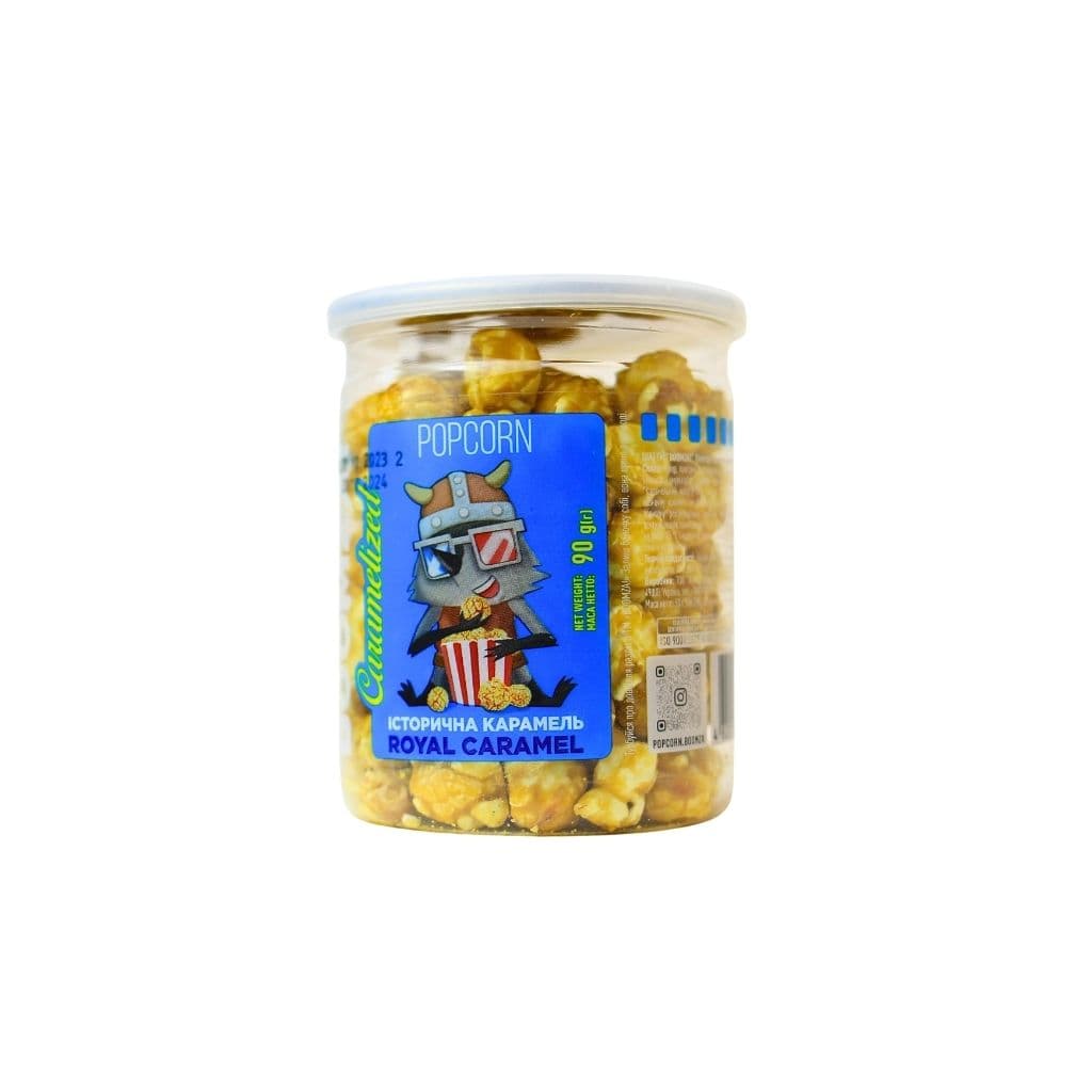 Popcorn karmelowy w rurie historyczny "Boomza" 90g