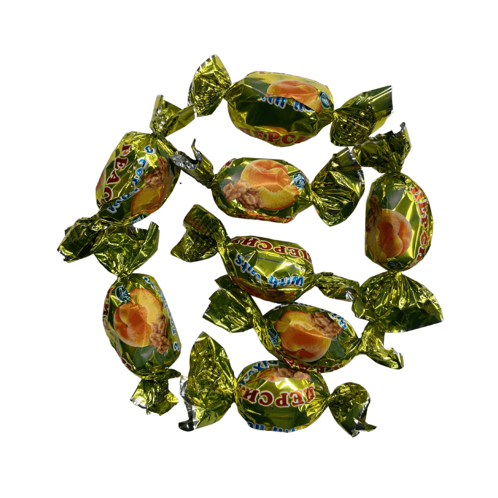 Cukierki Brzoskwinia z orzechem włoskim "Ametyst Plus" (100g) luz