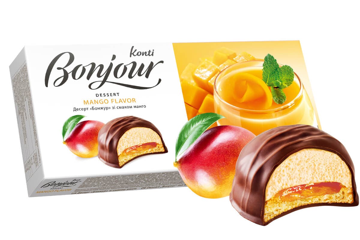 Bombonierka mango "Bonjour" 232g - zdjęcie 2
