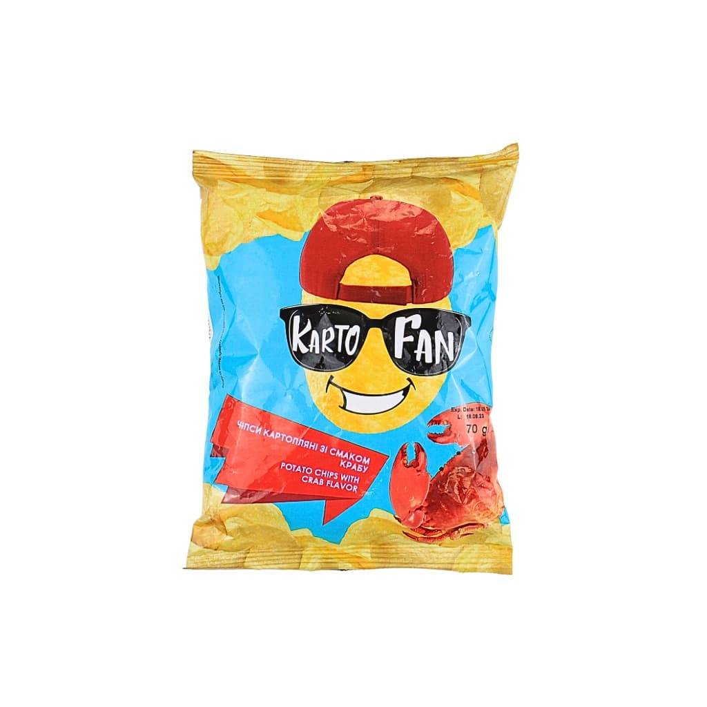 Chipsy ziemniaczane o smaku kraba "KartoFAN" 70g