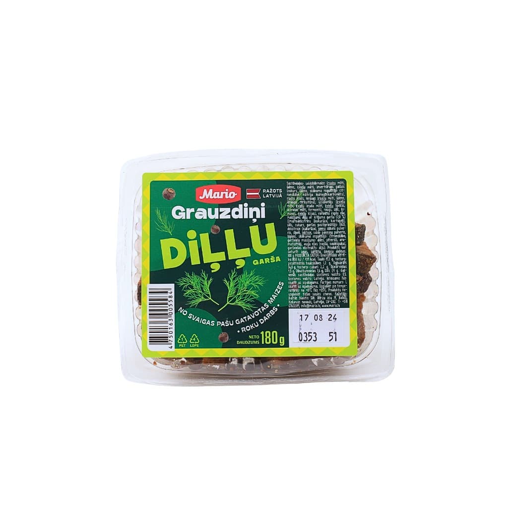 Grzanki ulubione żytnie Kremowy Koperek "Mario" 180g