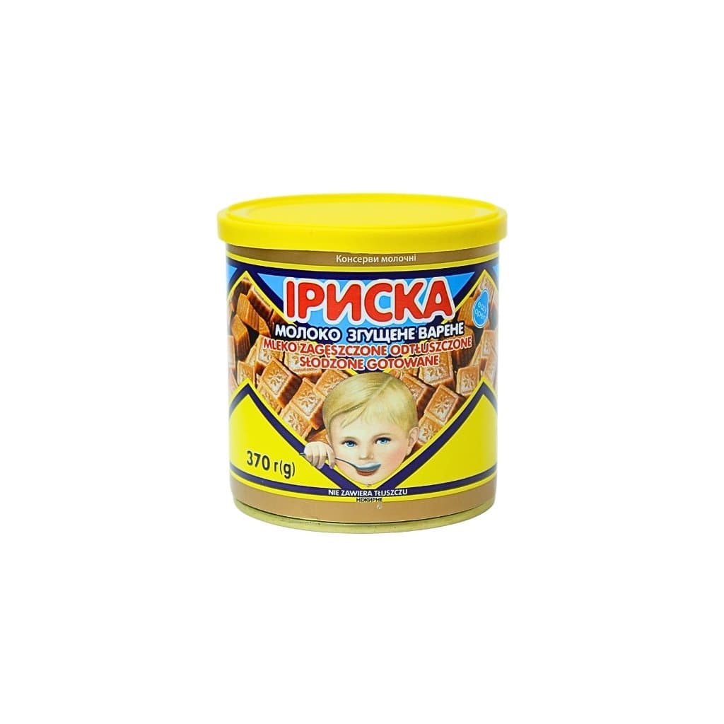 Mleko zagęszczone gotowane odtłuczone słodzone Iryska "Pervomaysk" 370g
