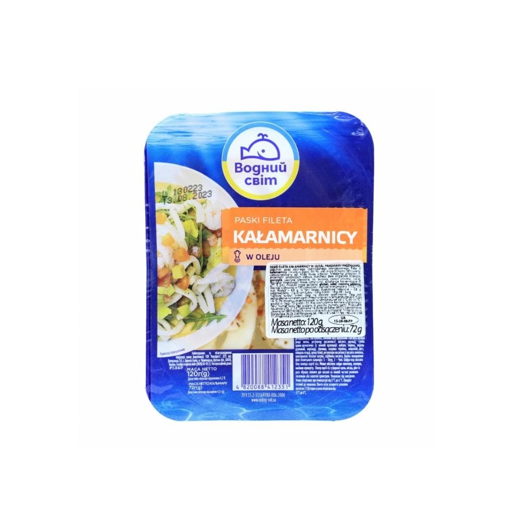 Kałamarnica w oleju "Wodny mir" 120g