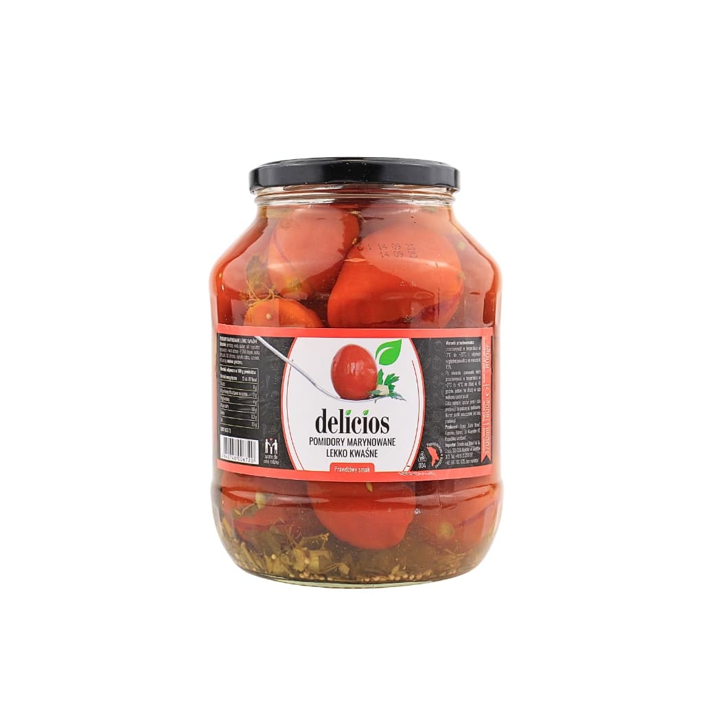 Pomidory marynowane lekko kwaśne "Delicios" 1700ml