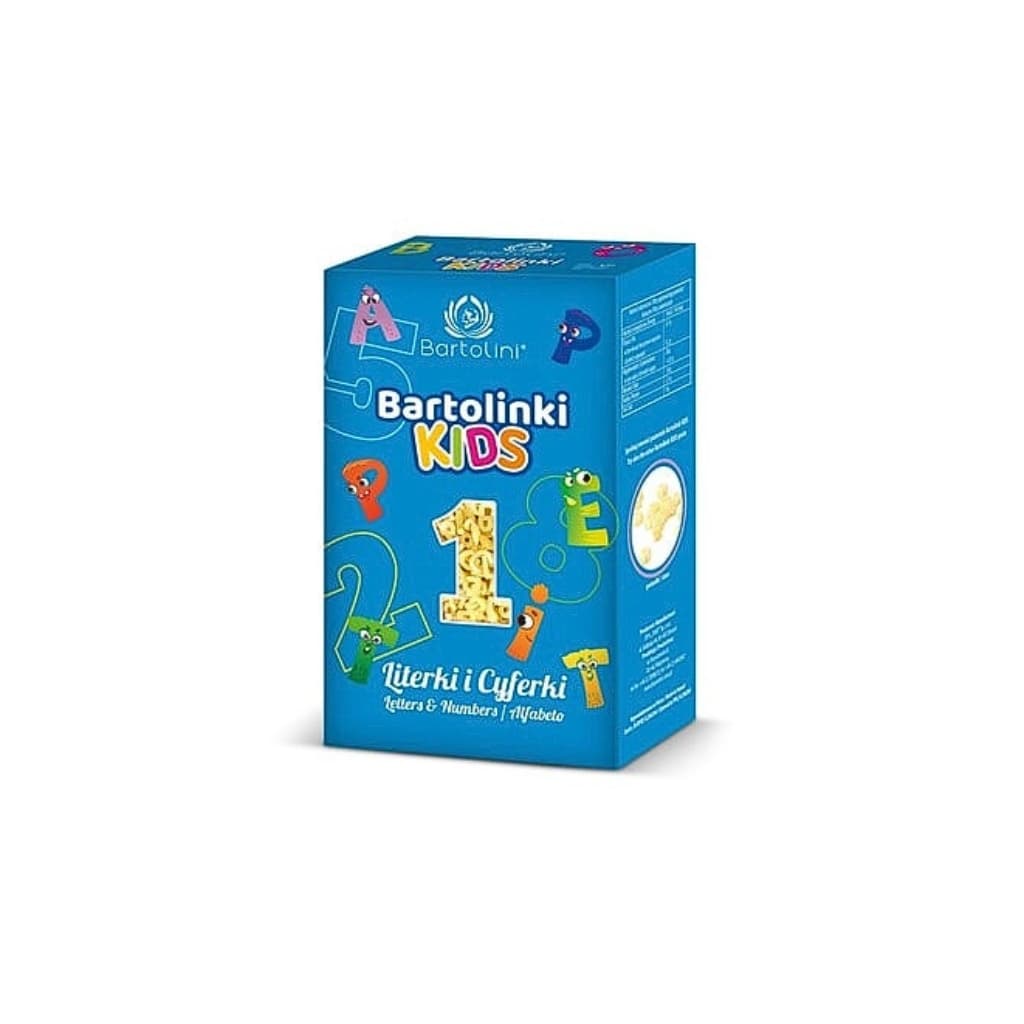 Makaron dla dzieci Literki i Cyferki ''Bartolini'' 250g