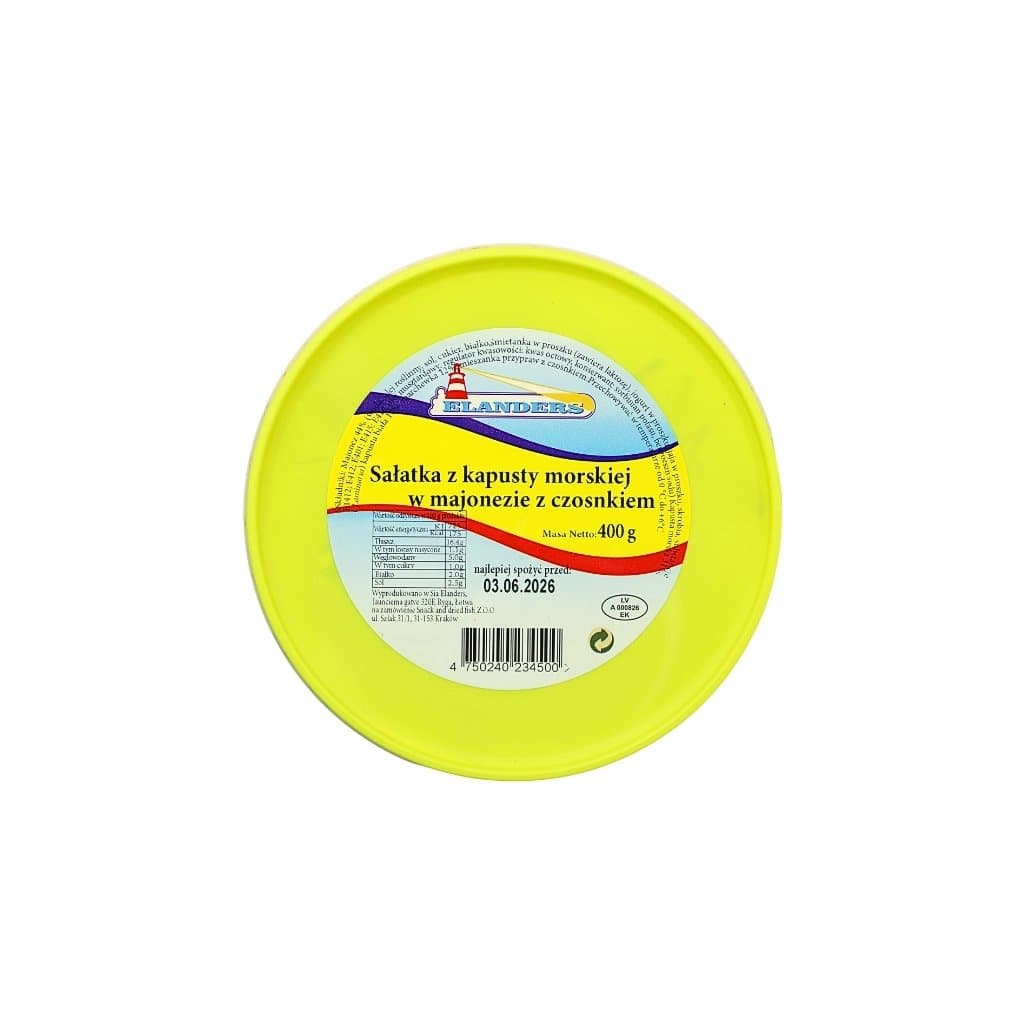 Algi morskie sałatka z majonezem "Elanders" 400g