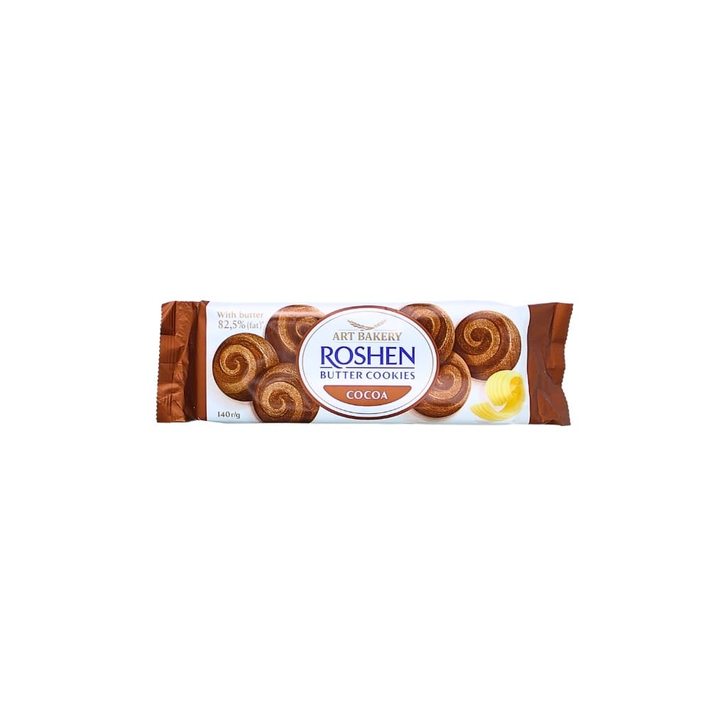 Ciasteczka maślane z kakao Butter Cookies "Roshen" 140g