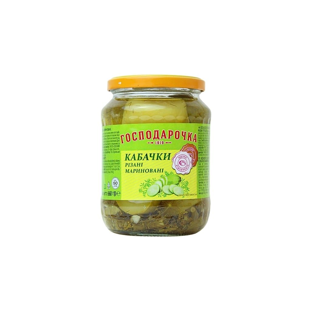 Cukinia marynowana kawalki "Gospodaroczka" sloik 660g