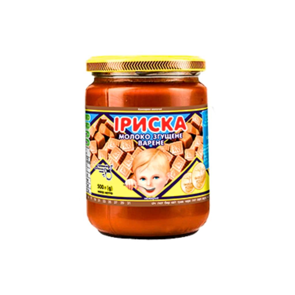 Mleko skondensowane gotowane Iryska 0% "PMK" szkło 500g