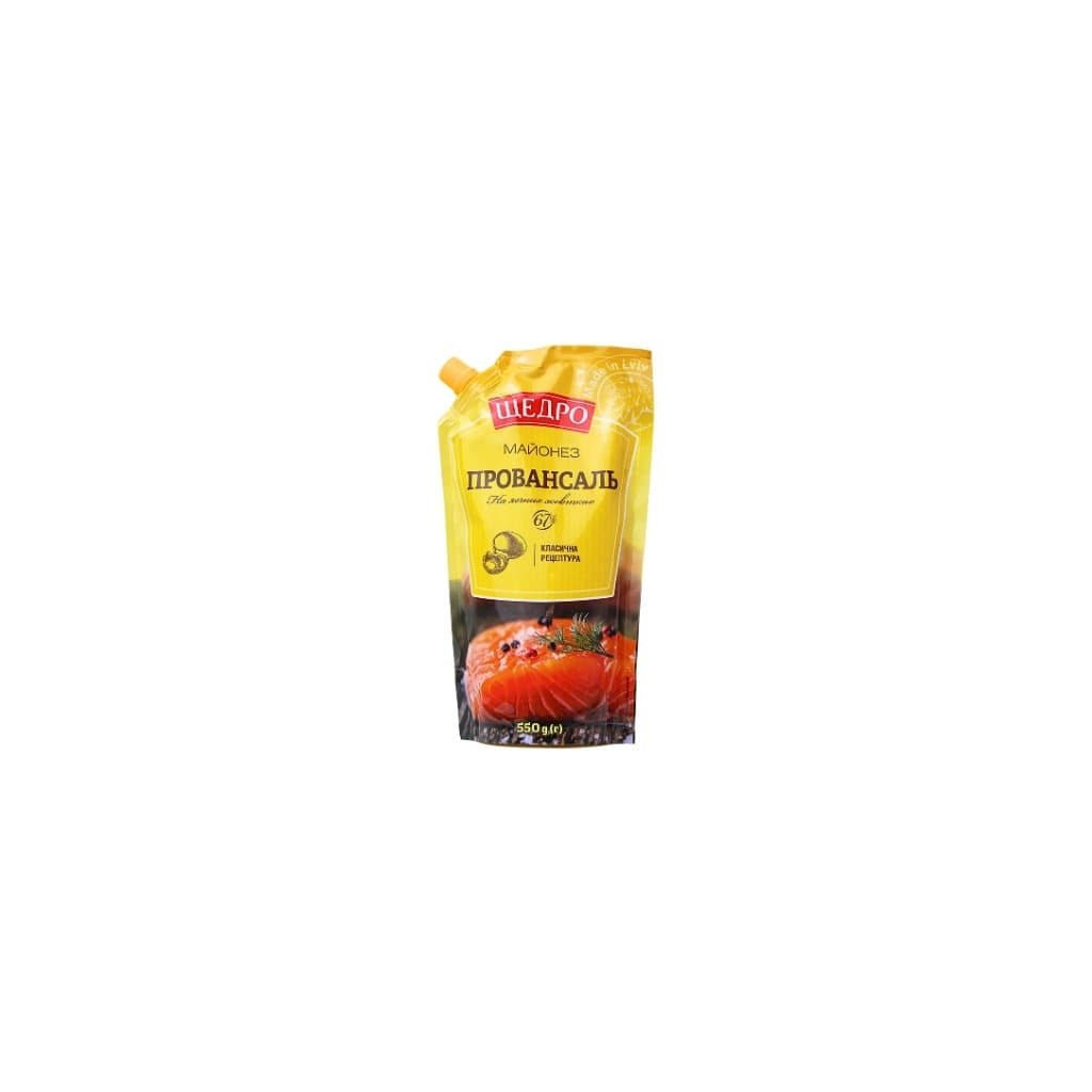 Majonez Prowansal 67% "Shczedro" doypack 550g