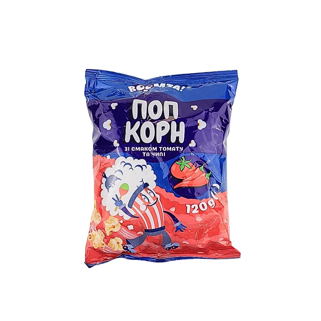 Popcorn pomidorowy z chilli "Boomza" 120g