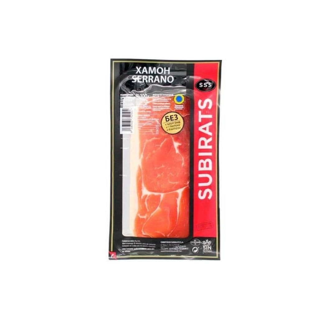 Szynka Jamon Serrano "Subirats" 100g
