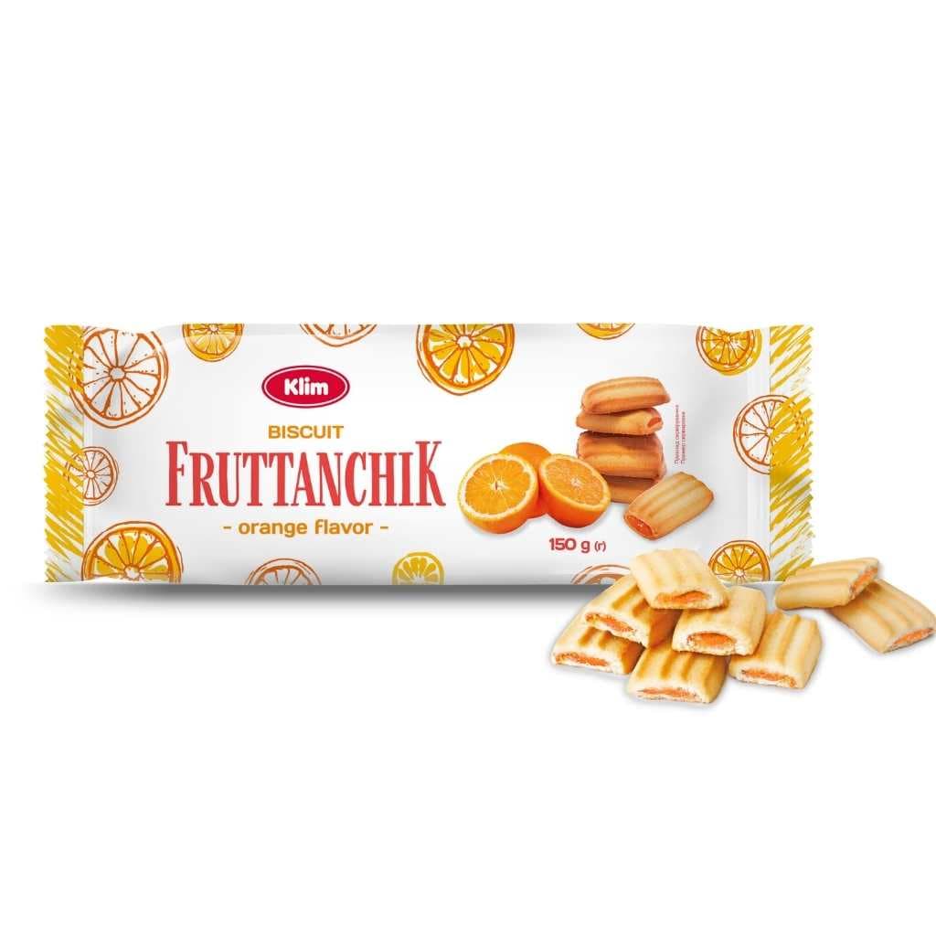 Ciastka z nadzieniem o smaku pomarańczowym "Ftuittanchik" 150g