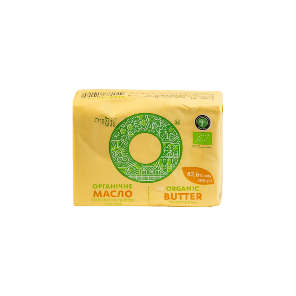 Masło ekstra organiczne 82,6% "Organic milk" 200g