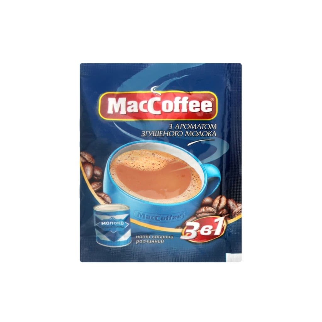 Kawa 3 w 1 ze smakiem mleka zagęszczonego saszetka "MacCoffee" 18gr