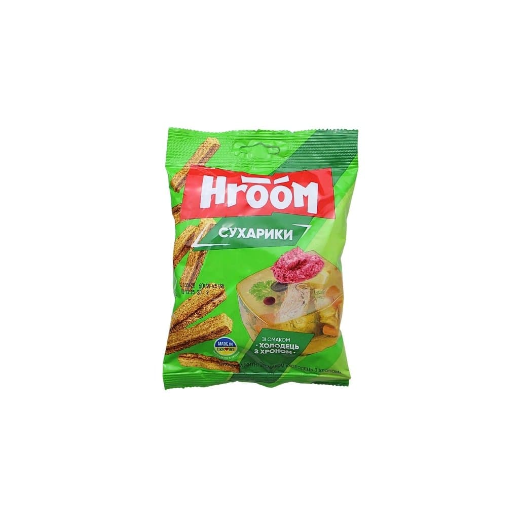 Sucharki żytnie o smaku Galaretka z chrzanem "TM Hroom" 60g