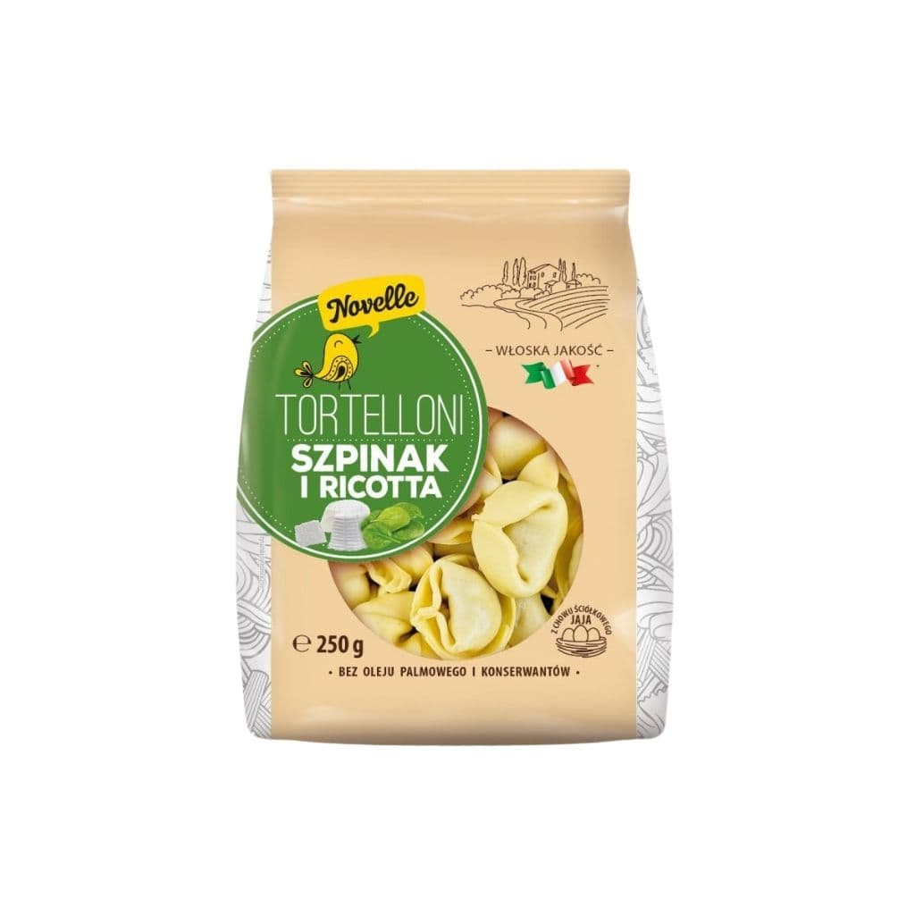 Tortellini ze szpinakiem i riccotą "Novelle" 250g