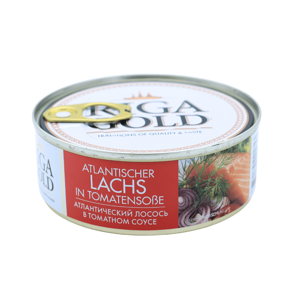 Łosoś atlantycki w sosie pomidorowym "Riga gold" 230g - zdjęcie 2