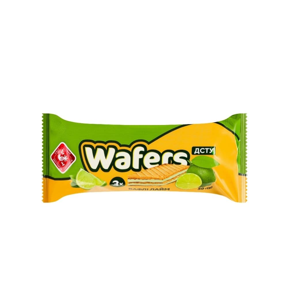 Wafle z nadzieniem limonkowym "Wafers Żytomierzskie łasości" 50g