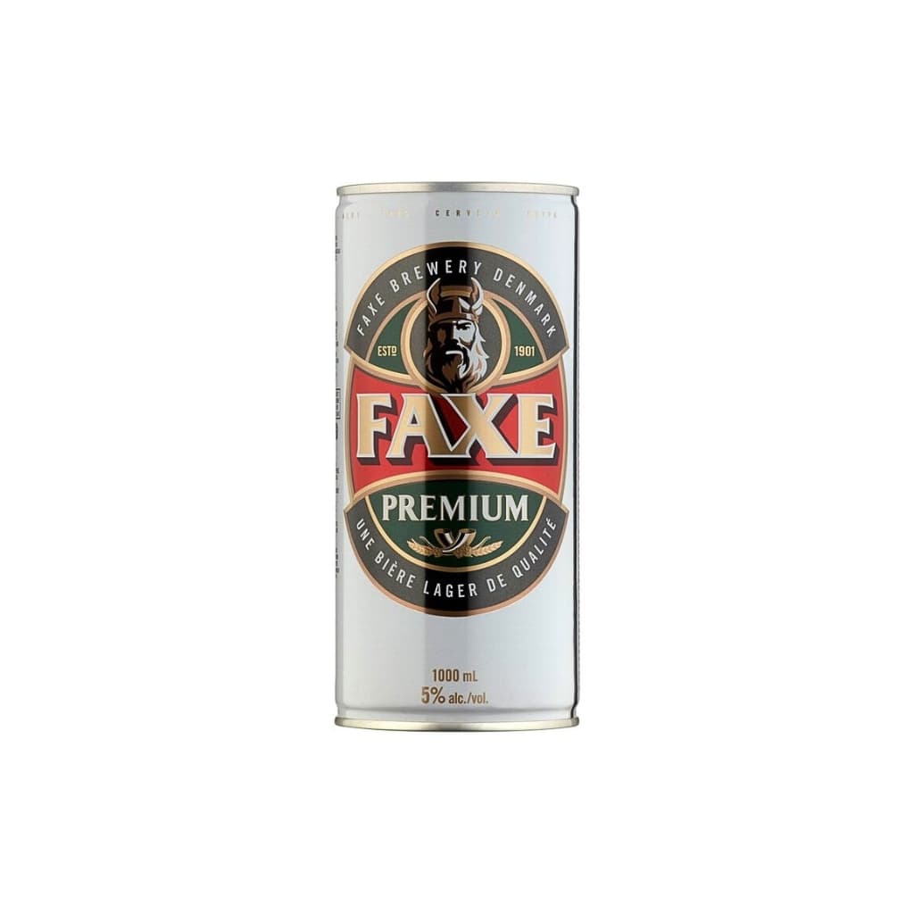 Piwo Premium Lager "Faxe" puszka 1l